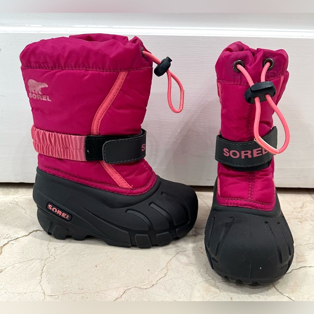 Sorel Kids Boots in Pink and Black